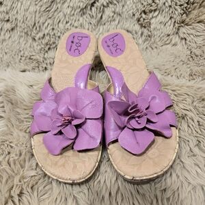 b.o.c. Women's Purple Floral Sandals